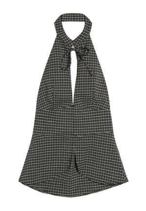 Bershka, QIPAO TOP - Blouse - mottled dark grey