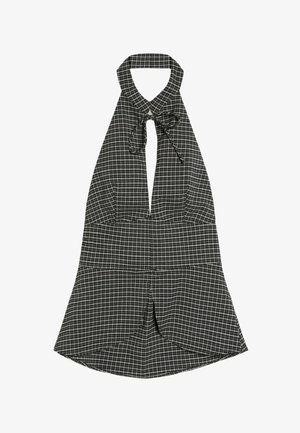Bershka, QIPAO TOP - Blouse - mottled dark grey