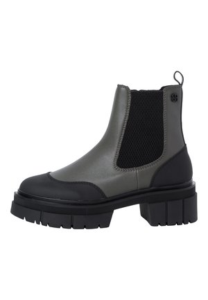 s.Oliver Platform ankle boots - green