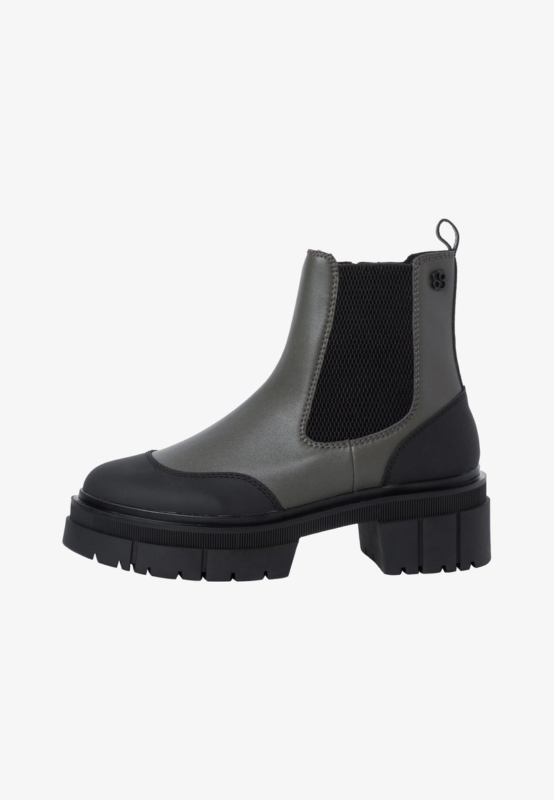 s.Oliver Botines con plataforma - green