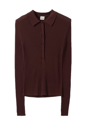 Stefanel, FITTED TOP. - Jersey de punto - dark brown