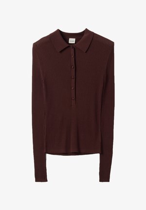 Stefanel, FITTED TOP. - Jersey de punto - dark brown