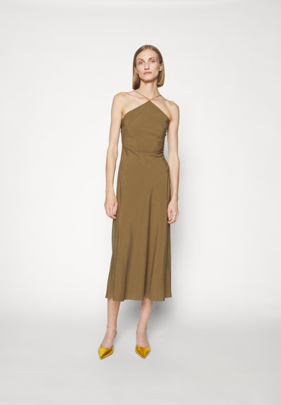 DESIGNERS REMIX EXCLUSIVE VALERIE HALTER LONG DRESS - Cocktail φόρεμα / Φόρεμα για πάρτι - olive