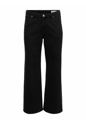 Vero Moda Curve, WIDE-FIT JEANS VMCTESSA HIGH RISE WIDE LEG FIT JEANS - Wide Leg - dark grey denim