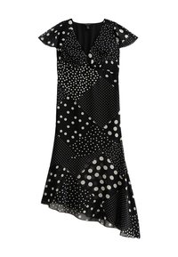 New Look V-NECK MIDI  - Freizeitkleid - black pattern