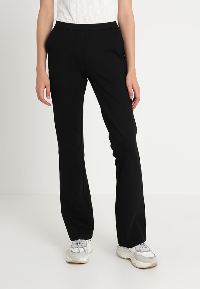 TANNY FLARE PANTS - Tygbyxor - black