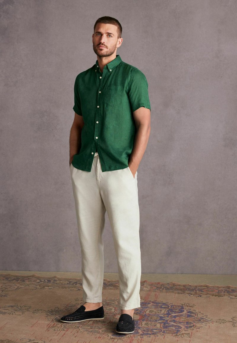 Next - SIGNATURE SHORT SLEEVE - Camicia - green, Ingrandire