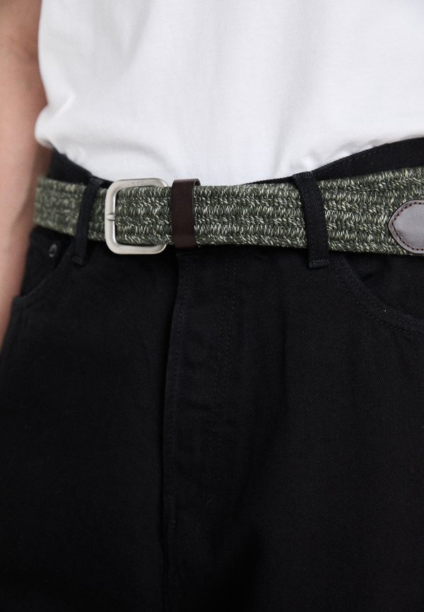 STRETCH WOVEN BELT UNISEX - Belt - olive night2