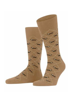 DACHSHUND - Chaussettes - brown sugar