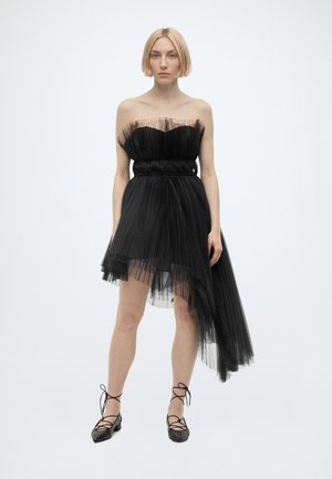 KARL LAGERFELD ASYMMETRIC TULLE DRESS - Robe de soirée - black