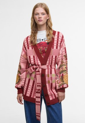 Barbour BARBOUR FARM RIO LUISA EMBROIDERED CARDIGAN - Kardigan - pink