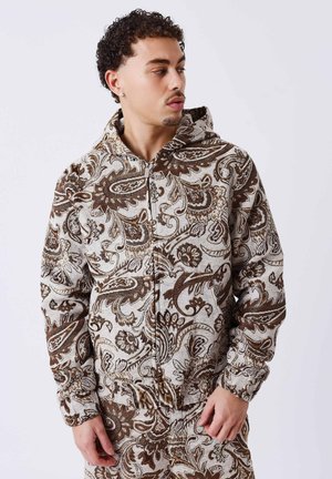 Project X Paris, VESTE À CAPUCHE ZIPPÉE TAWNY - Sudadera con cremallera - greige