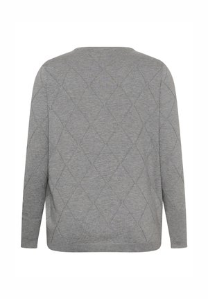 Kaffe Curve, KCLIZZY ARGYLE - Πουλόβερ - grey melange