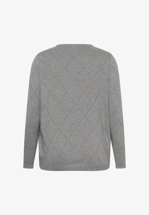 Kaffe Curve, KCLIZZY ARGYLE - Πουλόβερ - grey melange