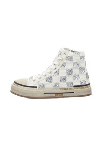 Rebecca White SNEAKER - High-top trainers - square febric white