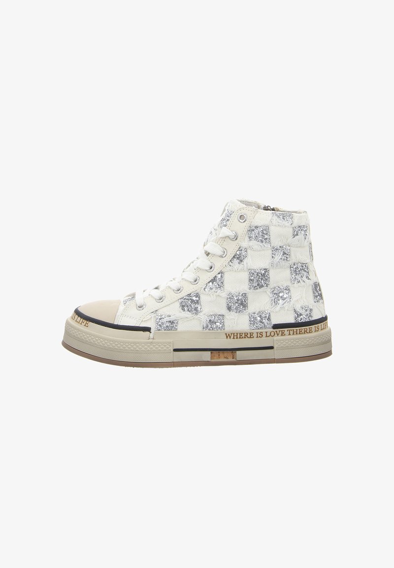 Rebecca White SNEAKER - High-top trainers - square febric white
