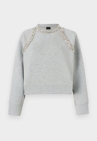 Pinko MINESTRA PATCH RICAMATO - Sweatshirt - grigio pioggerella