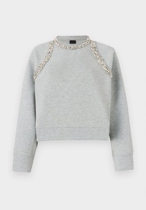 Pinko MINESTRA PATCH RICAMATO - Sweatshirt - grigio pioggerella