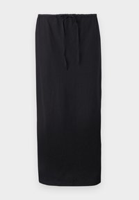 MIDI PULL ON SKIRT - Ozko oprijeto krilo - black