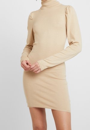 Gebreide jurk - beige
