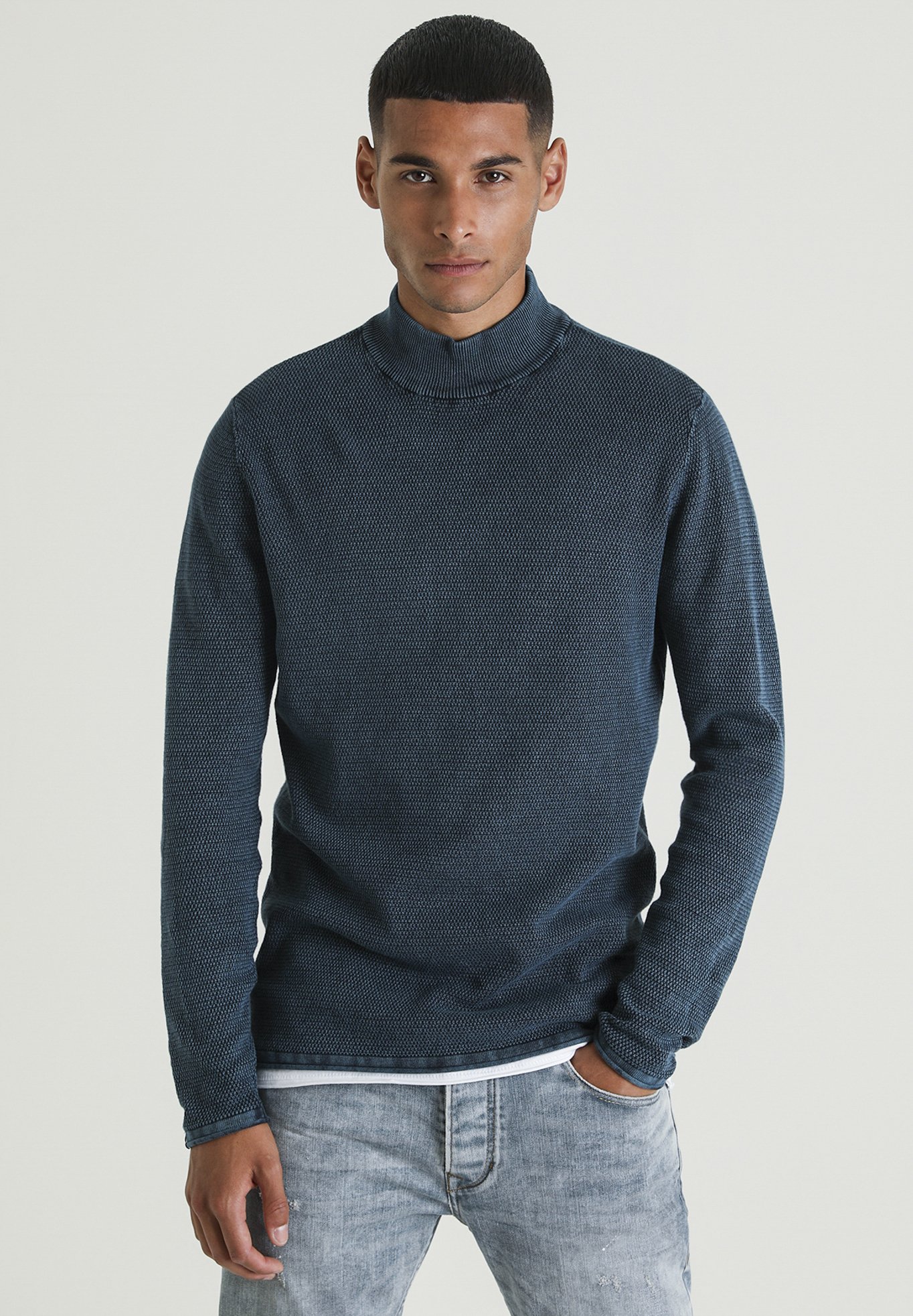 CHASIN' BASAL Trui blueBlauw Zalando.nl CHASIN' BASAL WASHED Trui blueBlauw Zalando.nl