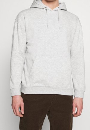 Mikina s kapucí - mottled light grey