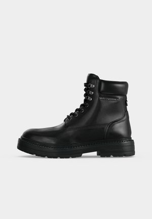 KARL LAGERFELD, MILES WORK BOOT - Schnürstiefelette - black