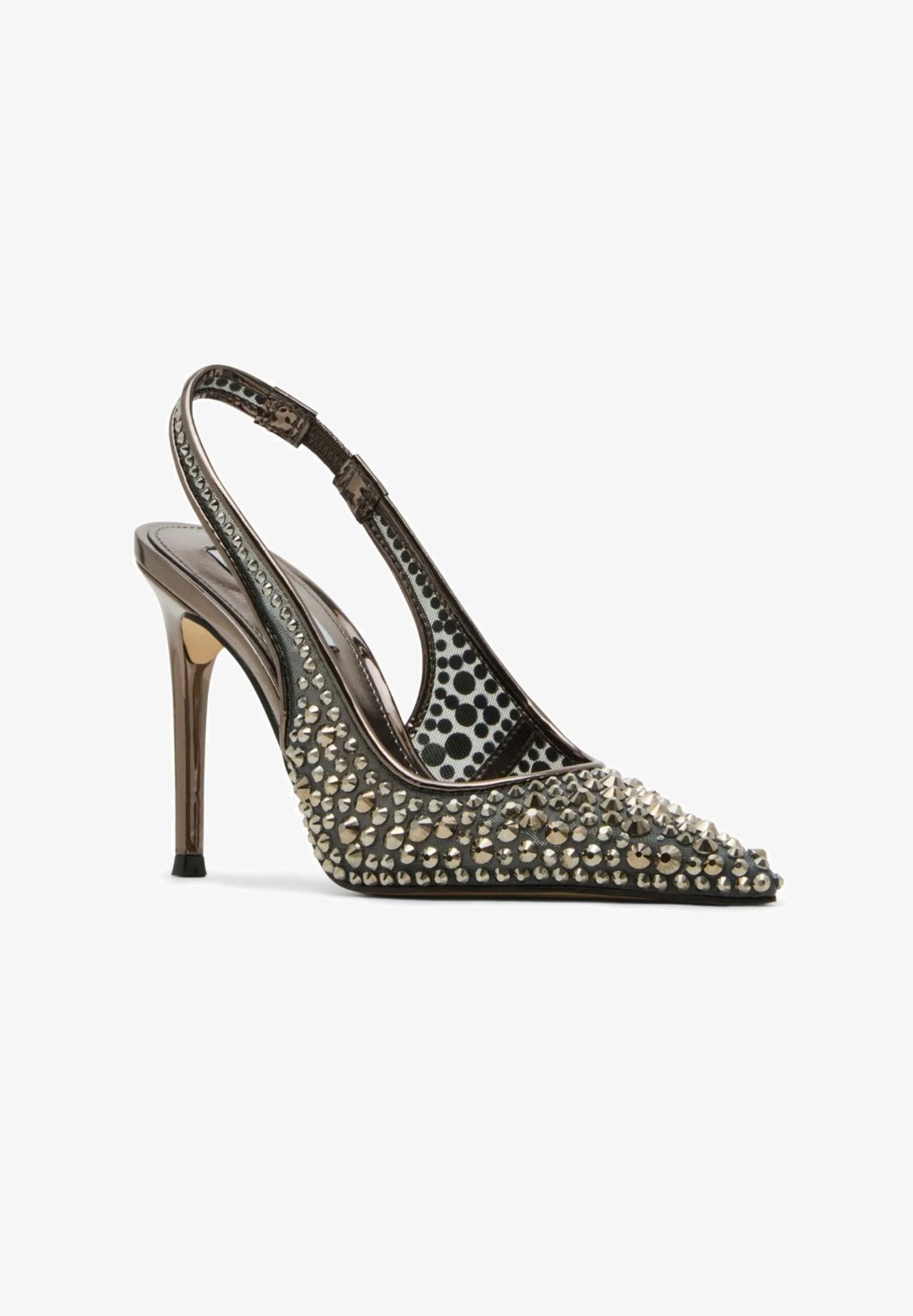 Steve Madden Reyes Décolleté Donna In Pelle - Tacco A Spillo, Punta Affusolata, Bianco, 36 EU