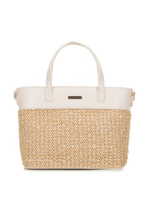 YOUNG COLLECTION - Handbag - beige white