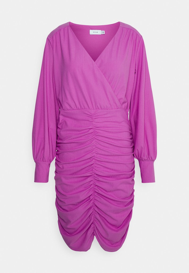 VILA VIPARTINA DRESS - Vestido direito - bodacious pink/rosa - Zalando.pt
