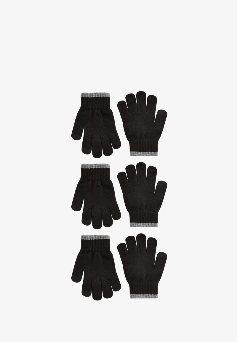 Next 3 PACK TOUCH TIP MAGIC - Rukavice - black
