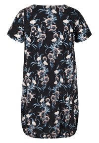 Zizzi KURZARM MIT PRINT - Φόρεμα ημέρας - black flower