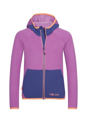 TROLLKIDS, GIRLS HOLMEDAL JACKET UNISEX - Fleece jacket - mallow pink/violet blue