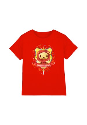 Cotton Soul, HARRY POTTER/WATERCOLOR GRYFFINDOR CREST UNISEX - Print T-shirt - red