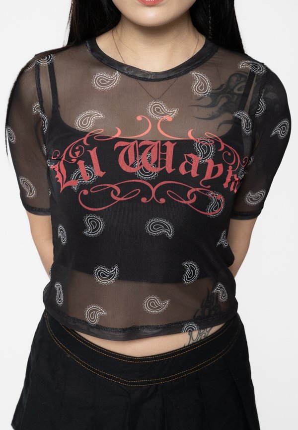 LIL WAYNE SCRIPT LOGO CROP - Blouse2