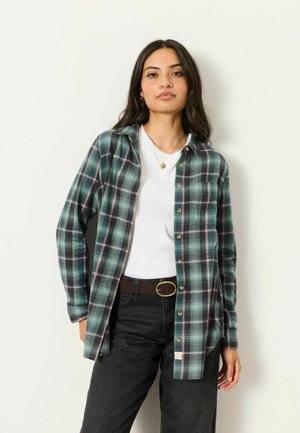 FatFace, PETITE FIT - CHECK SHIRT - Button-down blouse - teal blue