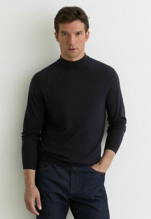 REGULAR FIT - LITTLEBURY  MOCK-NECK - Vesta - navy