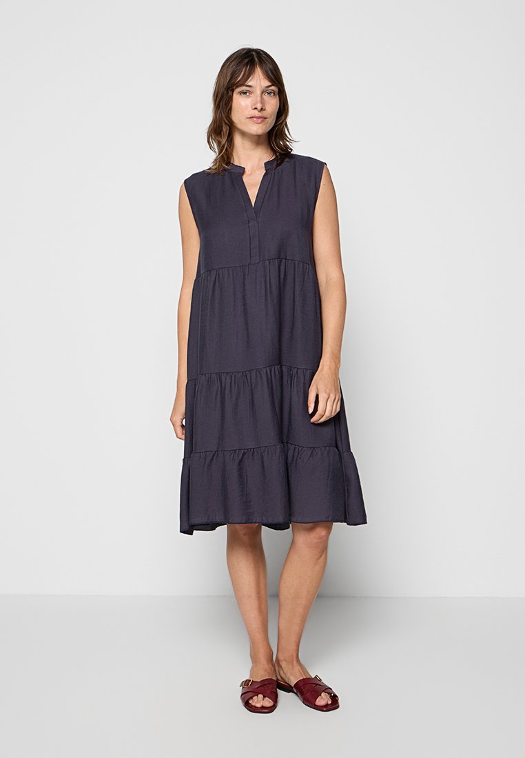 Le Jardin Du Lin Jurk donkerblauw