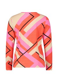 Betty Barclay PRINT MIT RUNDHALSAUSSCHNITT - Langarmshirt - red beige