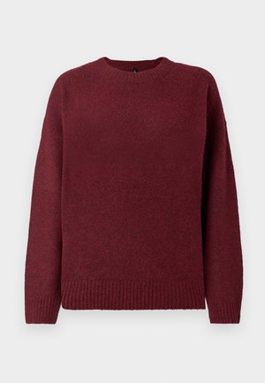 ONLY, ONLRENE LIFE O NECK - Pullover - cabernet