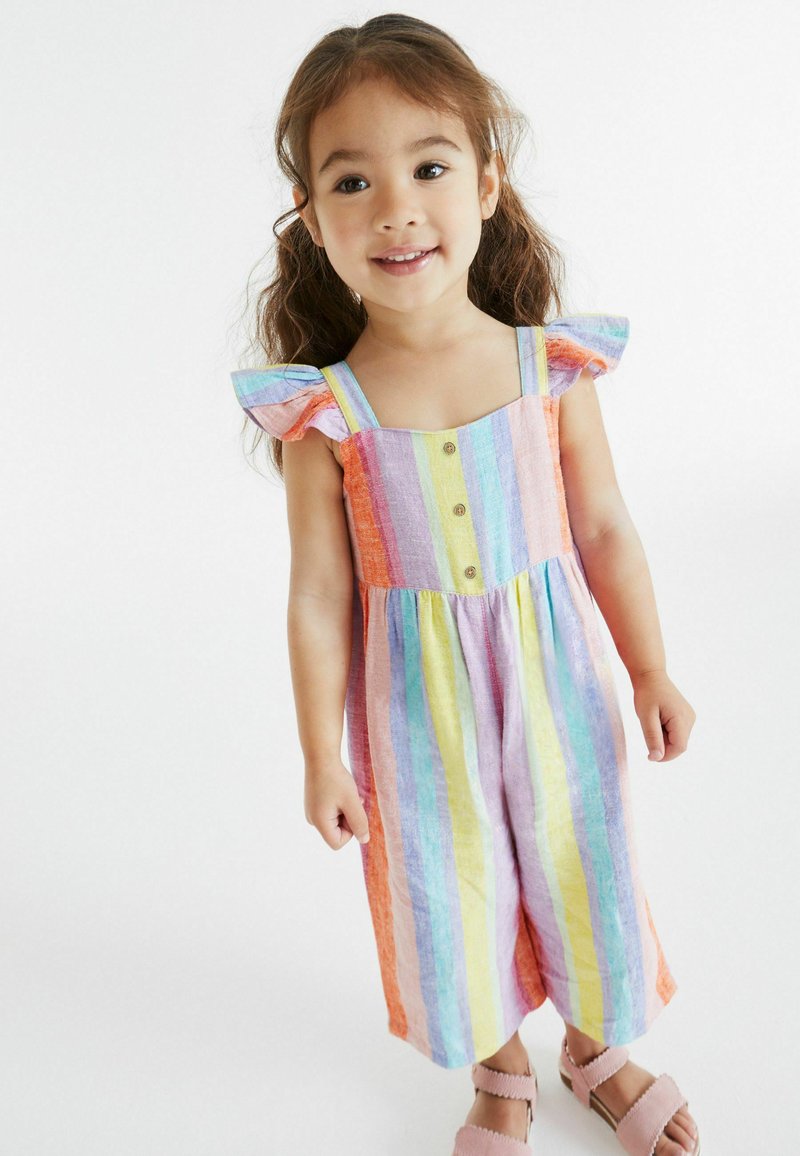 Next JUMPSUIT Jumpsuit multicolour rainbow stripe/pink Zalando.de