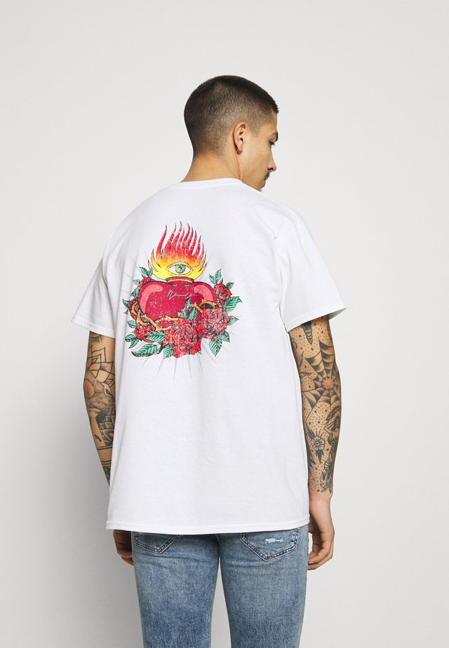 HAVANA TATTOO HEART - T-shirt con stampa - white