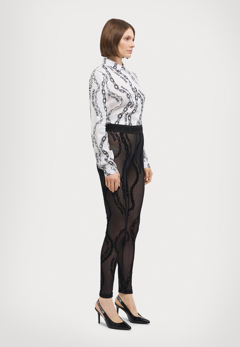 Versace Jeans Couture CO TAPE - Pajkice – hlače - black