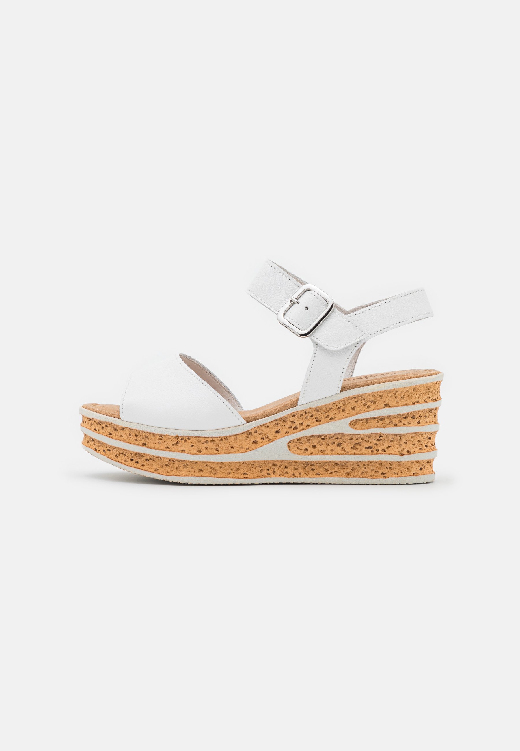 Gabor Sandalen met plateauzool - weiß/wit - Zalando.nl