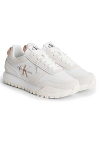 Calvin Klein Jeans TOOTHY RUNNER IRREGULAR LINES  - Tenisice - white/ancient white