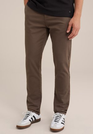 WE Fashion Chino stiliaus kelnės - brown