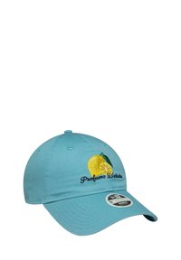 Light blue adjustable baseball cap with embroidered yellow lemons and "Profumo D'estate" text on front.