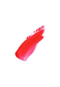 Campione di rossetto rosso con finish lucido, che mostra un'applicazione liscia e una tonalità vibrante e intensa su sfondo bianco.