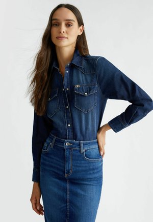 Bluza s gumbima - blue denim