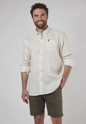 MANCHES LONGUES RESORT ISLAND - Chemise - blanc cassé